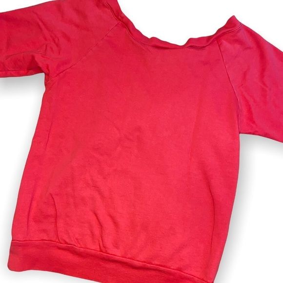 C&C CALIFORNIA Fitted Kangaroo Coral Sweatshirt - Picture 6 of 6